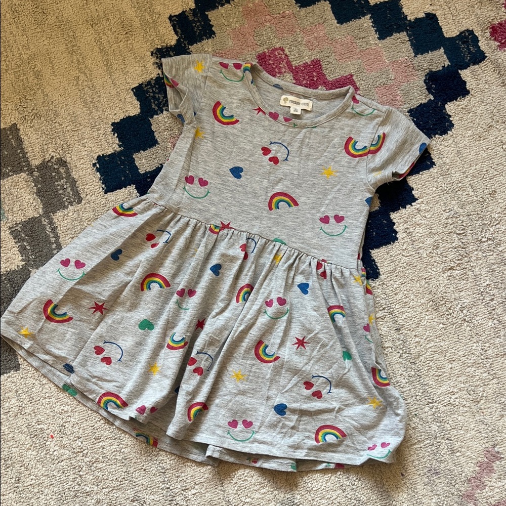 Tucker + Tate Gray Print Dress With Pockets Size 2